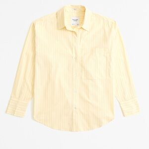 Abercrombie oversized poplin button down